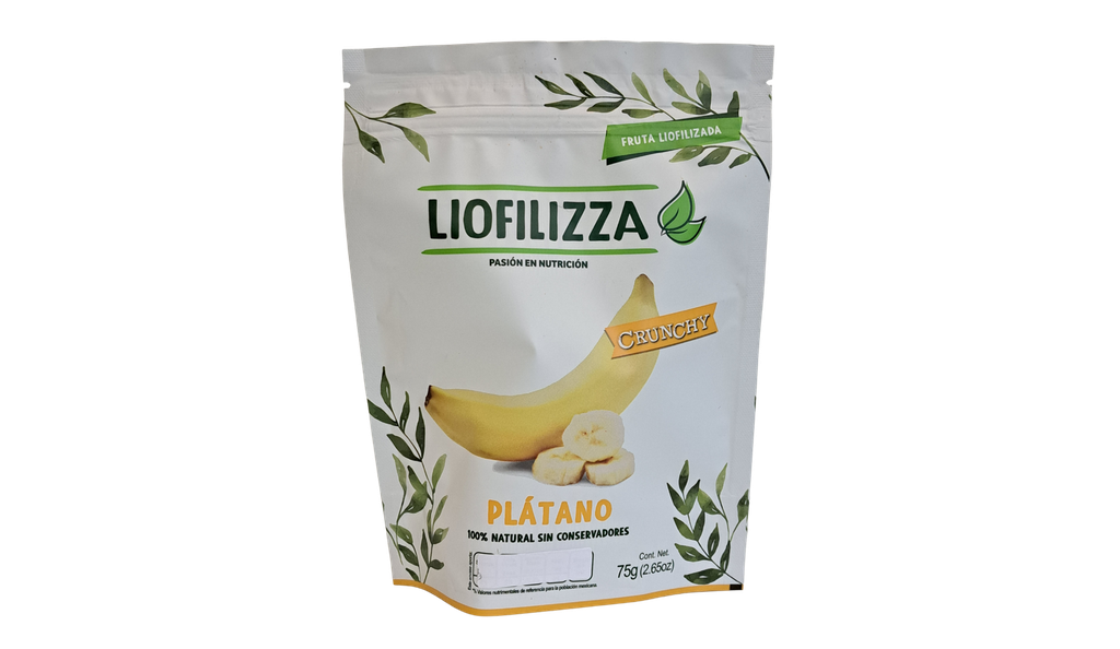 Platano liofilizado