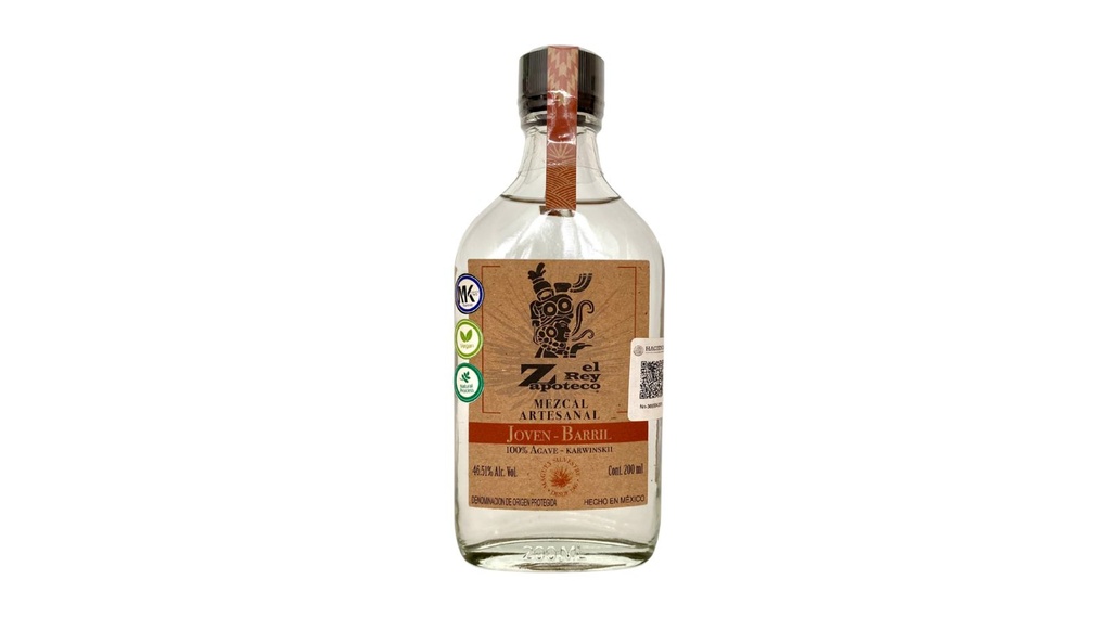 [WRZMJB] Mezcal Rey Zapoteco - Joven barril 200ml