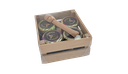 Huacalito con salsas